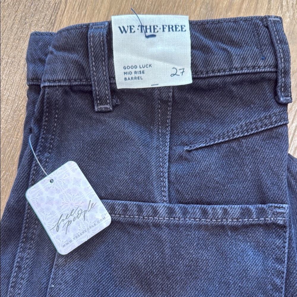 We The Free Black Wide Leg Flare Jeans